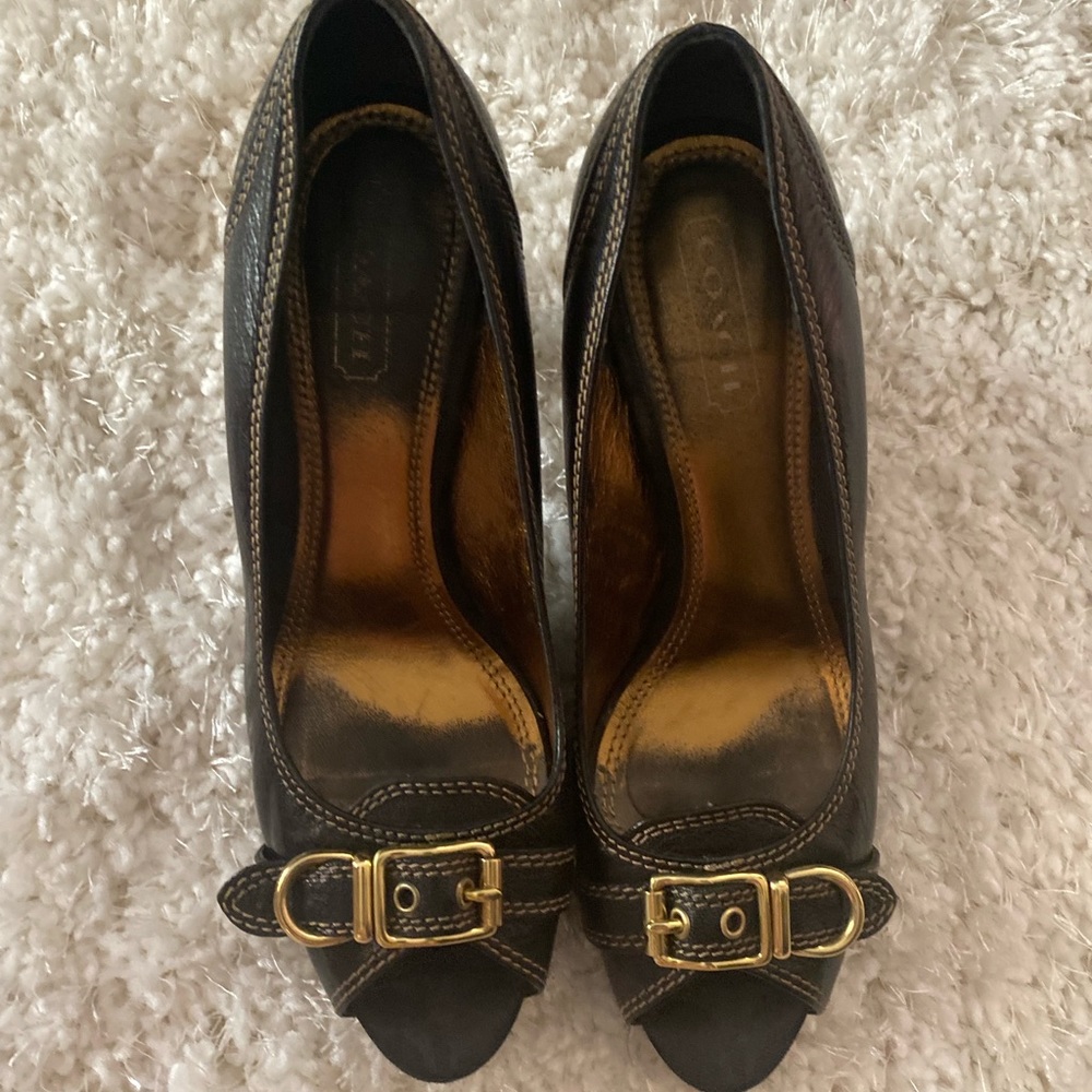 Black Coach heels